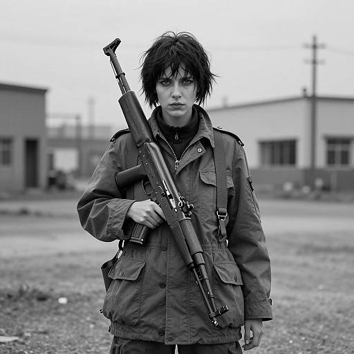 Moody Portrait of a Resolute Woman