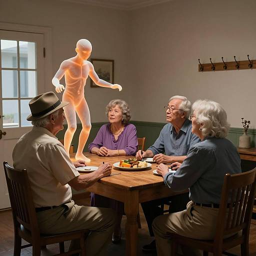 Elderly Friends and a Mystical Presence