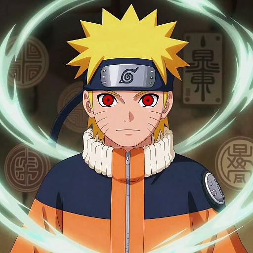 Crimson-Eyed Naruto Portrait