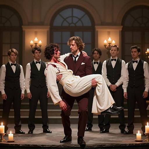 Candlelit Drama: A Man's Burden