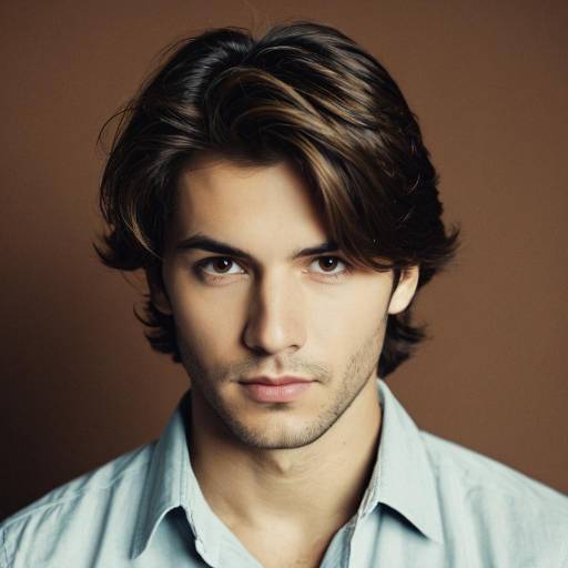 Portrait of Young Man with Brown Hair