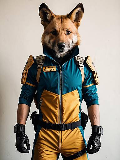 Man in Wild Dog Time Crisis Cosplay Costume
