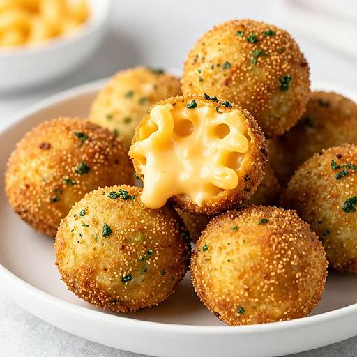 Fried Salsa Verde Mac and Cheese Balls