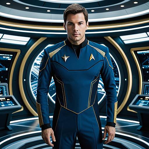 Futuristic Star Trek Character in CGI