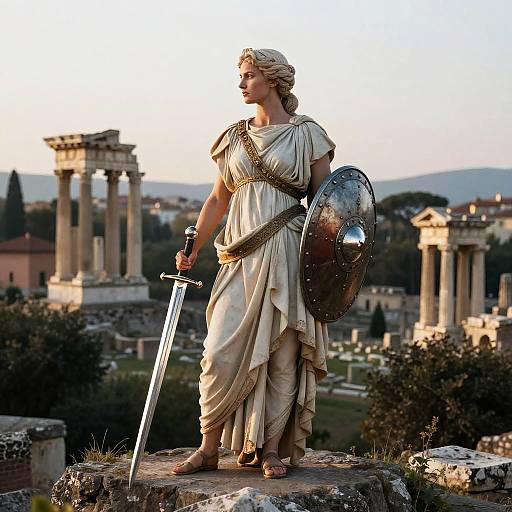 Germania as Majestic Warrior Woman