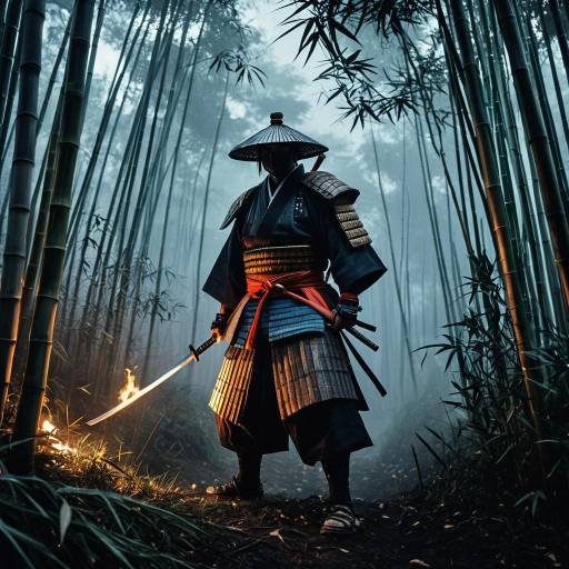Haunted Samurai in Bamboo Forest