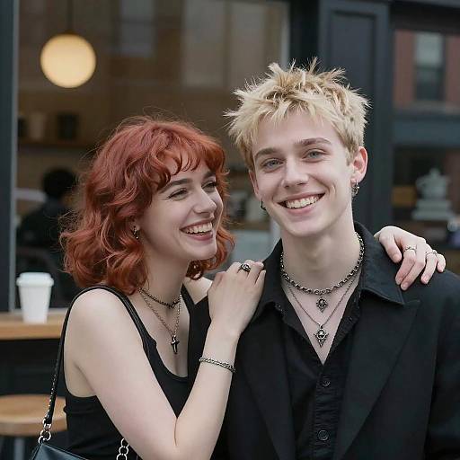 Charming Portrait of a Laughing Couple