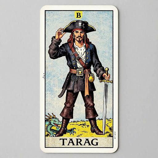Blackbeard Tarot Card Design