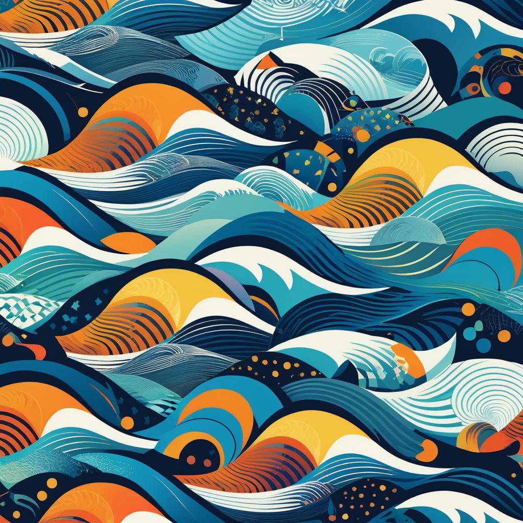 Abstract Animals in Escher-Inspired Patterns