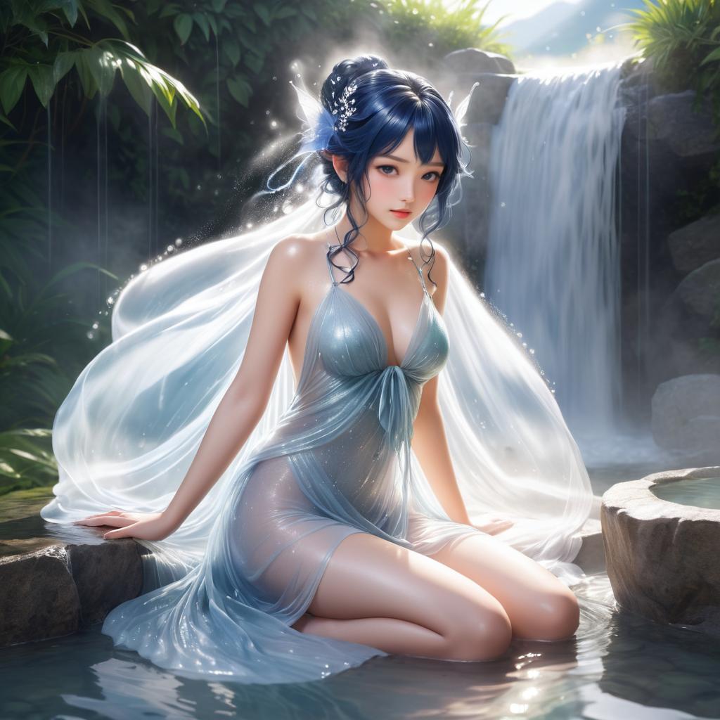 Ecchi Fairy in a Hot Spring