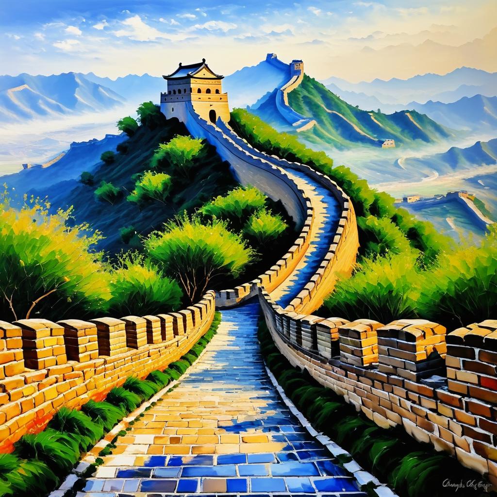 Monet-Inspired Great Wall of China