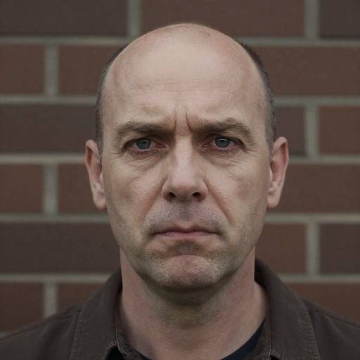 Middle-aged man with neutral expression