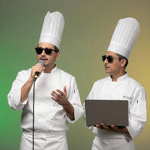 Singing Chefs with Laptop Performance