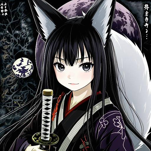 Illustration of Anabuki tomoko, world witches series in the style of Kuro (be ok)