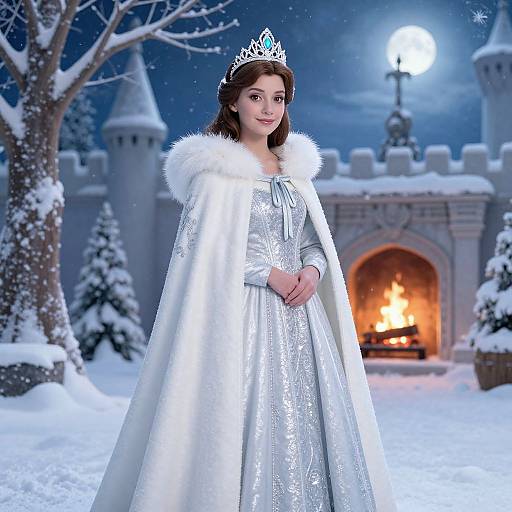 Princess Aurora's Winter Elegance