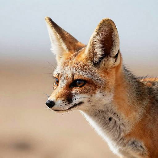 Vivid Fennec Fox Side Profile