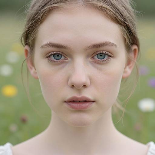 Hyper-Realistic Portrait of Young Woman