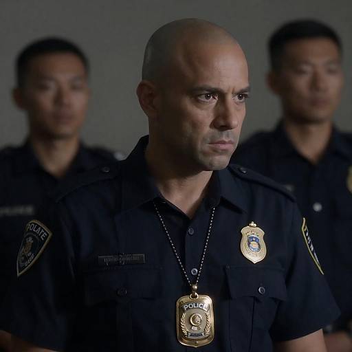 Intense Portrait of a Bald Man