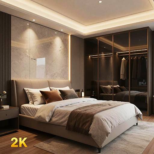 Ultra-Realistic Modern Bedroom Design