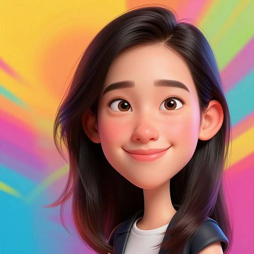 Vibrant AI Caricature Portraits