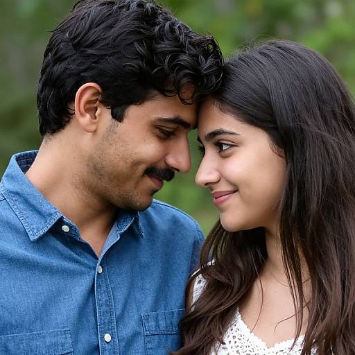 Intimate Couple Portrait in Nature