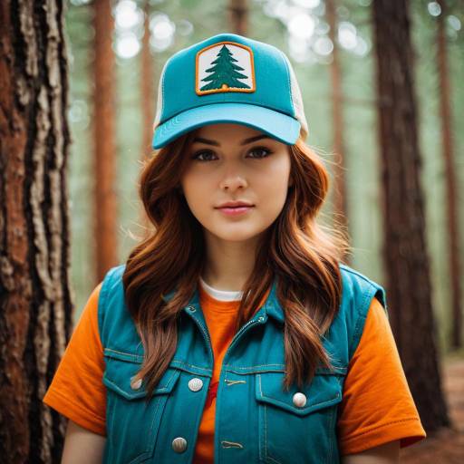 Young Woman in Forest Cosplay Outfit