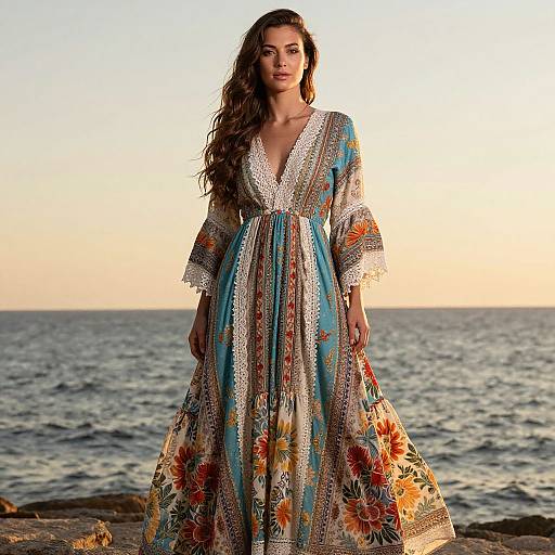 Bohemian Sunset by the Sea