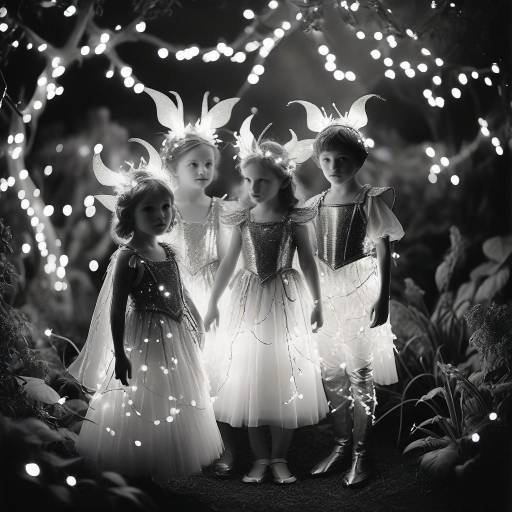 Mythical Children in Enchanted Garden