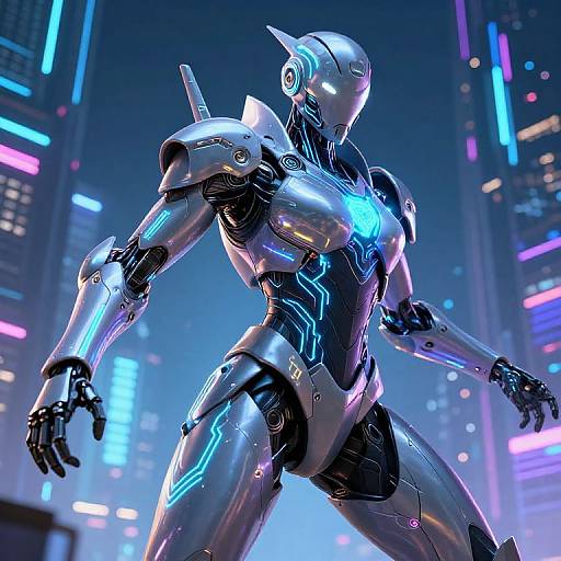 Futuristic Cybernetic Warrior Design