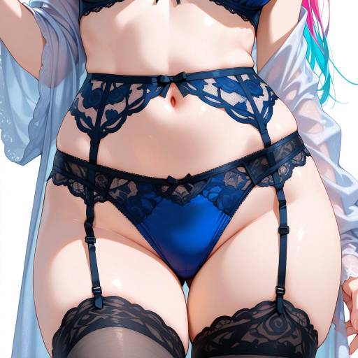 Elegant Lingerie Portrait of Colorful Beauty Elegant Lingerie Portrait of Colorful Beauty