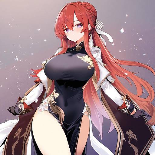 Illustration of Monarch (azur lane), azur lane in the style of Takara akihito