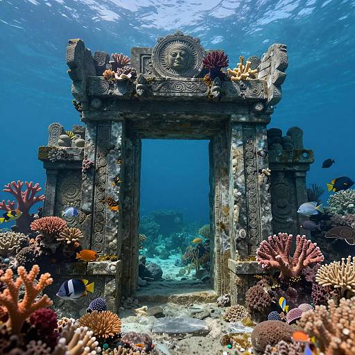 Enchanting Underwater Portal Illustration