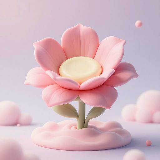 Surreal Whimsical Floating Flower Cake