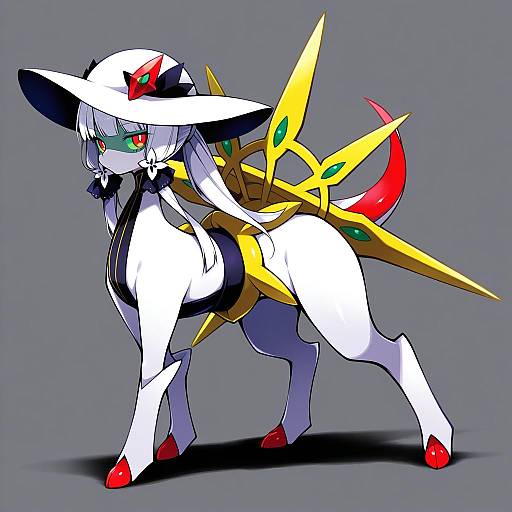 Illustration of Arceus, pokemon in the style of Haga yui