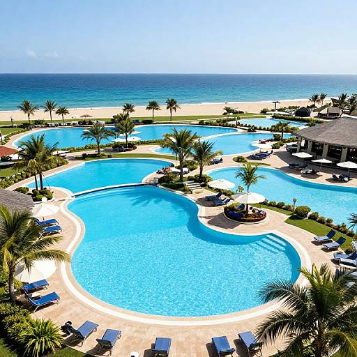 Luxury Resort Saltwater Pools View
