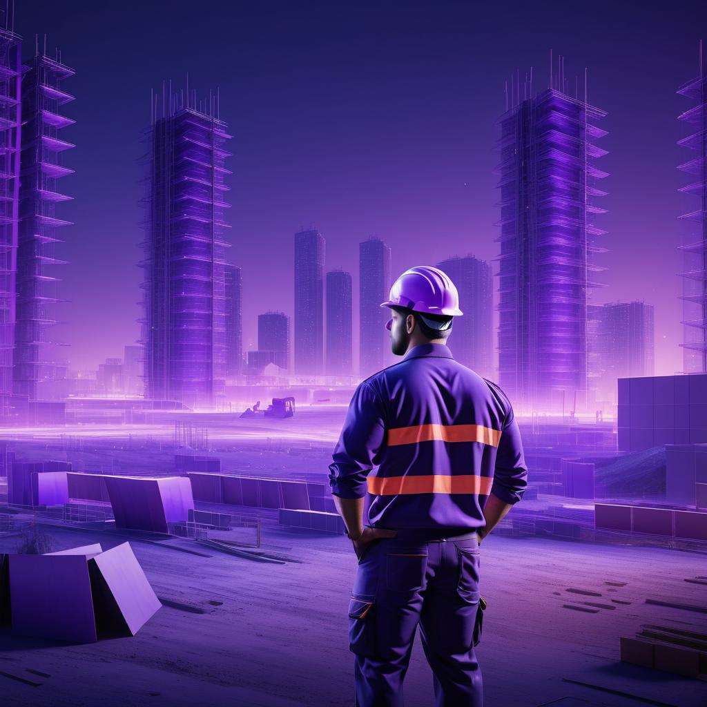 Cinematic Construction Worker in Detail