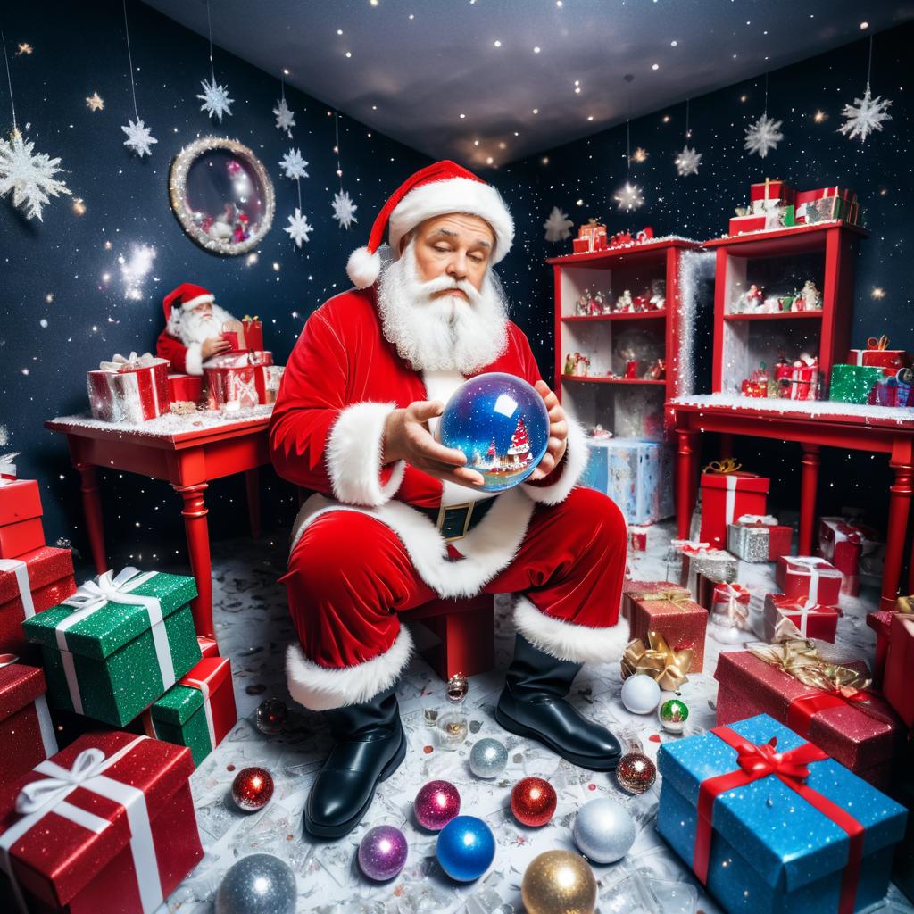 Melancholic Santa in Chaos