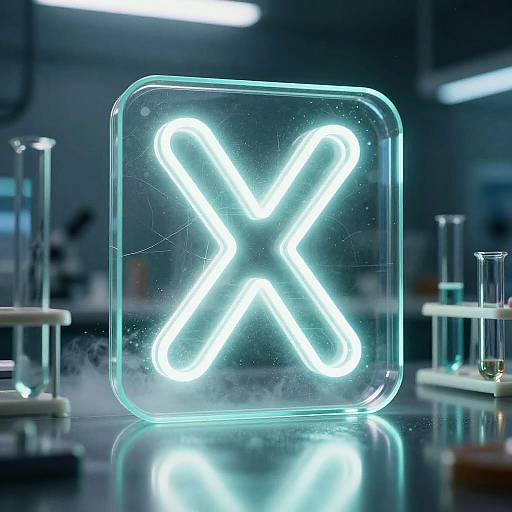 Neon Twin Helix in Sci-Fi Lab