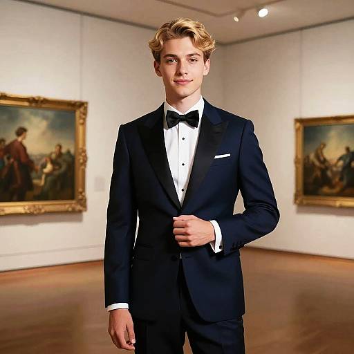 Cinematic Portrait of Elegant Young Man