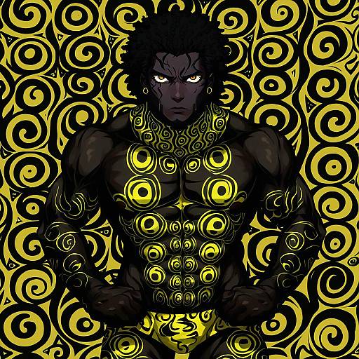 Illustration of Angra mainyu (fate), fate (series) in the style of Lets0020