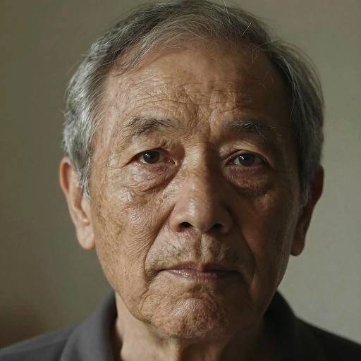 Realistic Elderly Portrait with Texture