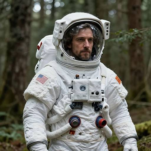 Dan Stevens in Astronaut Suit Portrait