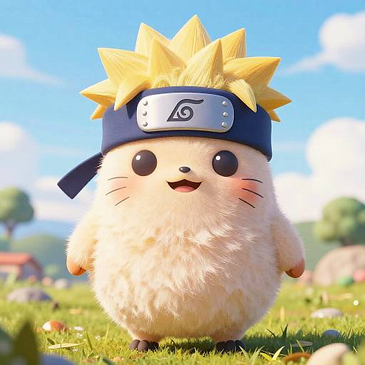 Cutie Fluffy Naruto Creature 3D