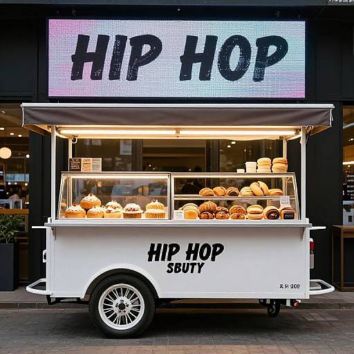 Hip Hop Bakery Food Cart Logo