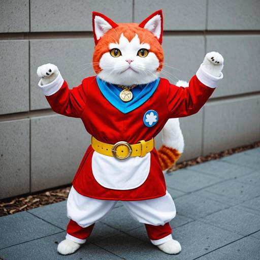 Cute Jibanyan Cosplay Costume Design