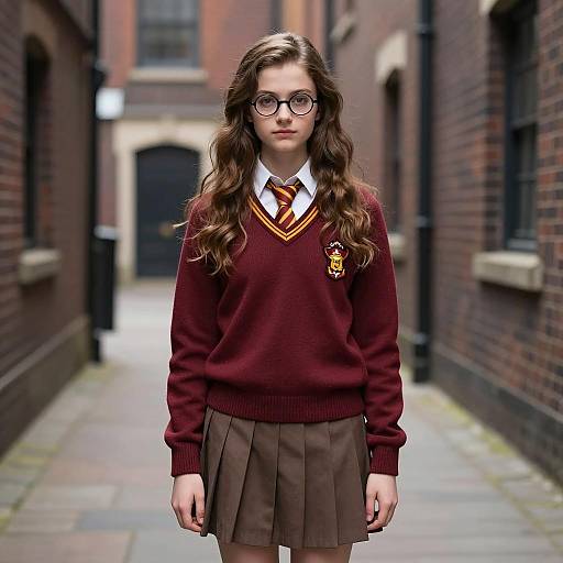 Photorealistic Hogwarts Costume in Alley