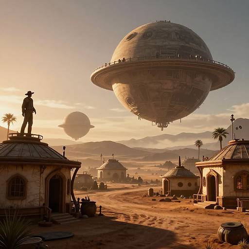 Western Colony on Alien Planet Dawn