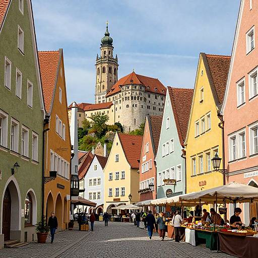 Charming Medieval Landshut Townscape