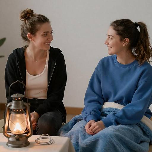 Candid Moment Between Two Friends