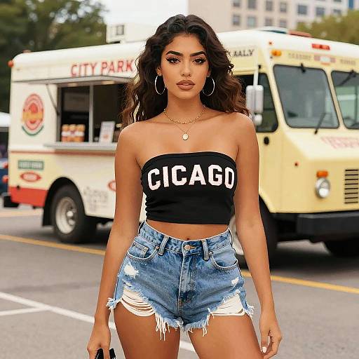 Pear-Shaped Woman in Urban Streetwear